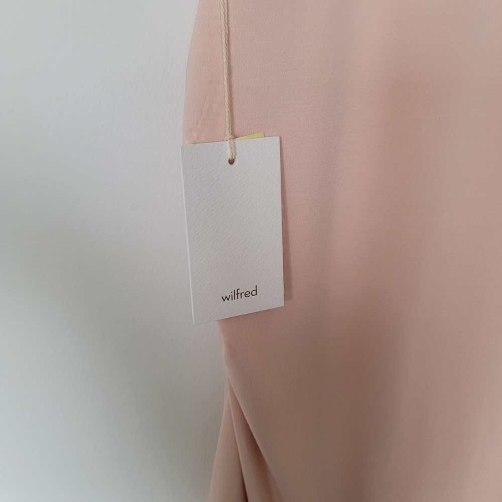 NWT ARITZIA WILFRED Elegant Pink Sleeveless Dress Size Large - Picture 7 of 10